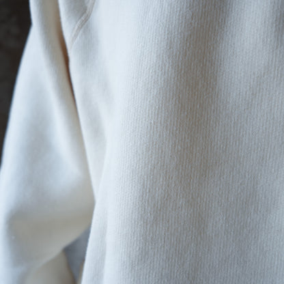 LOOP＆WEFT_LCS 1009_SUPER FLUFFY KNIT RAGLAN AFTER HOODIE_ANTIQUE IVORY