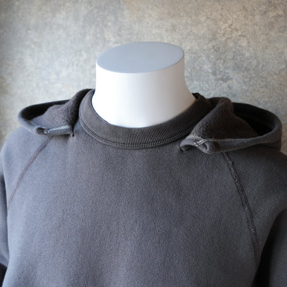 LOOP＆WEFT_LCS 1009_SUPER FLUFFY KNIT RAGLAN AFTER HOODIE_CLASSIC BLACK