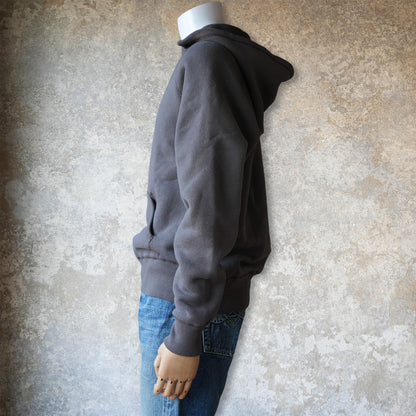 LOOP＆WEFT_LCS 1009_SUPER FLUFFY KNIT RAGLAN AFTER HOODIE_CLASSIC BLACK