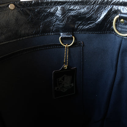 INCEPTION_IPHSB-19_HORSE HIDE COAL BAG (LARGE) _Black 