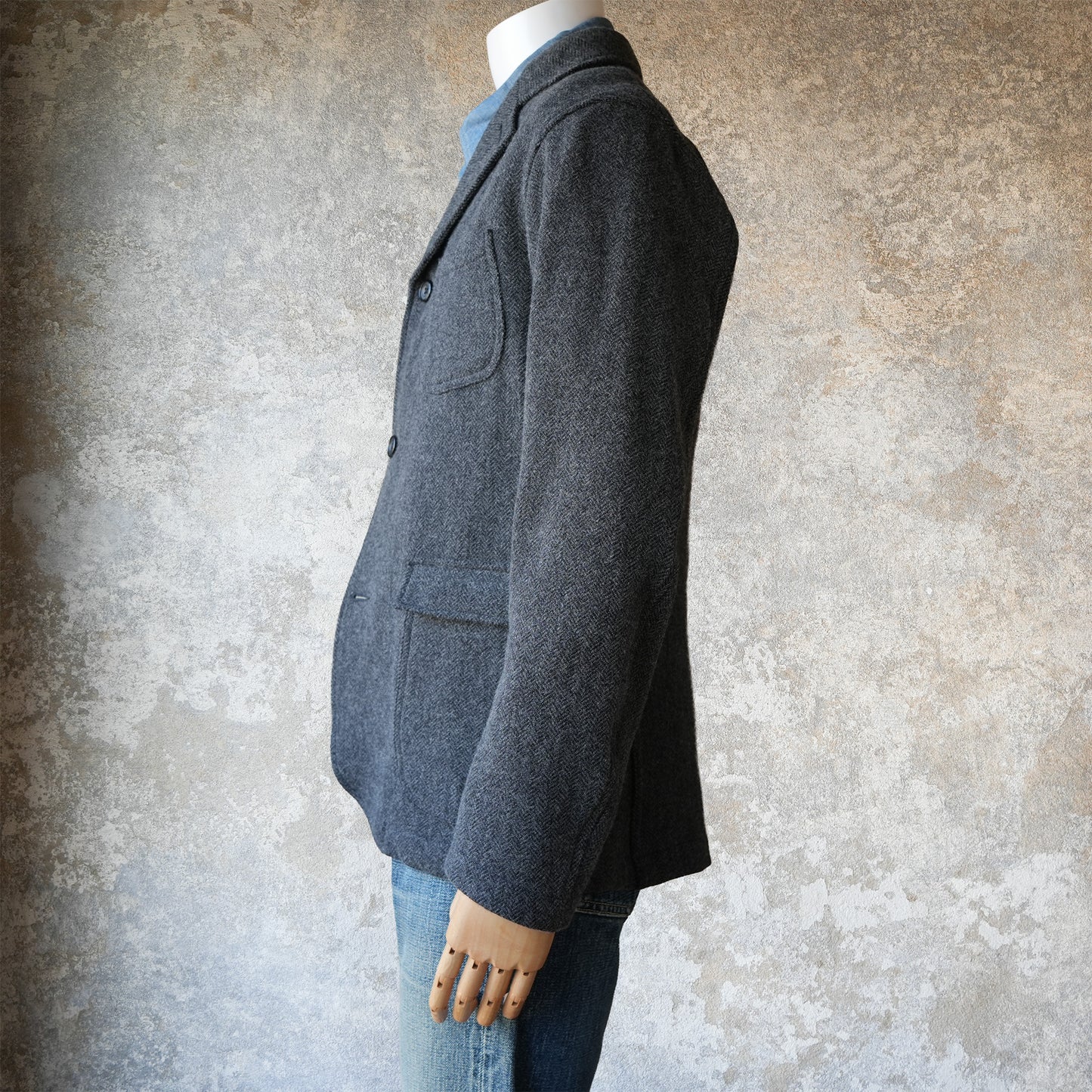 WORKERS_Lounge Jacket_Wool Cotton Tweed