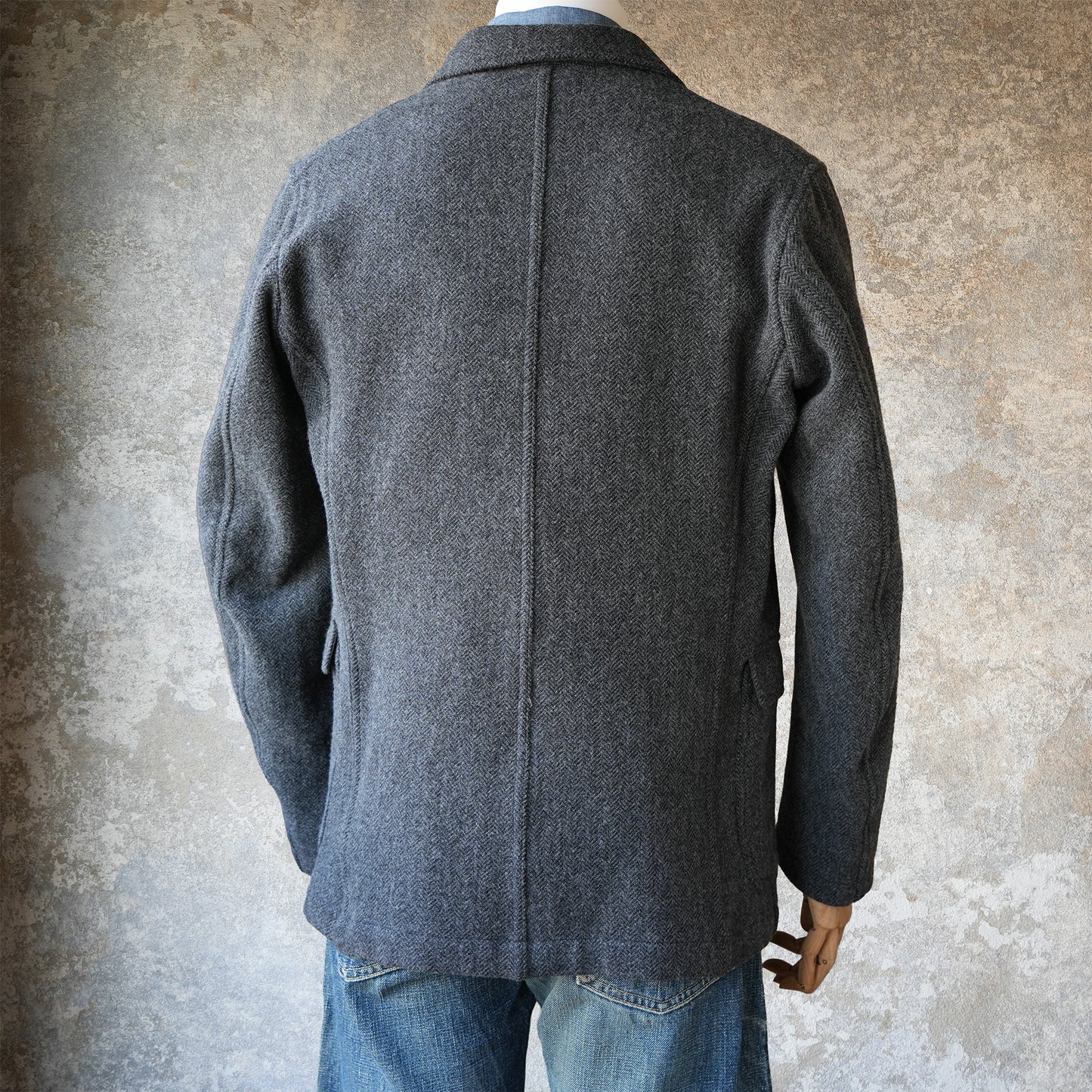 WORKERS_Lounge Jacket_Wool Cotton Tweed