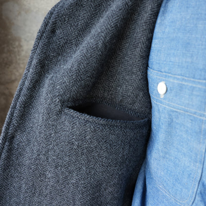 WORKERS_Lounge Jacket_Wool Cotton Tweed