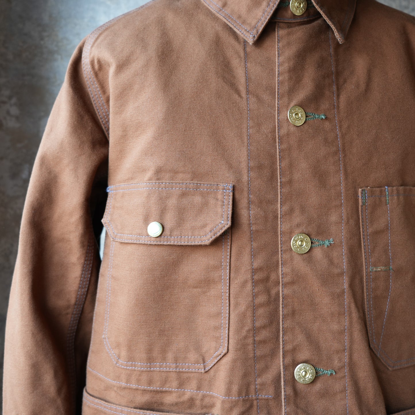 TCB_Cat Head Jacket_Brown Canvas