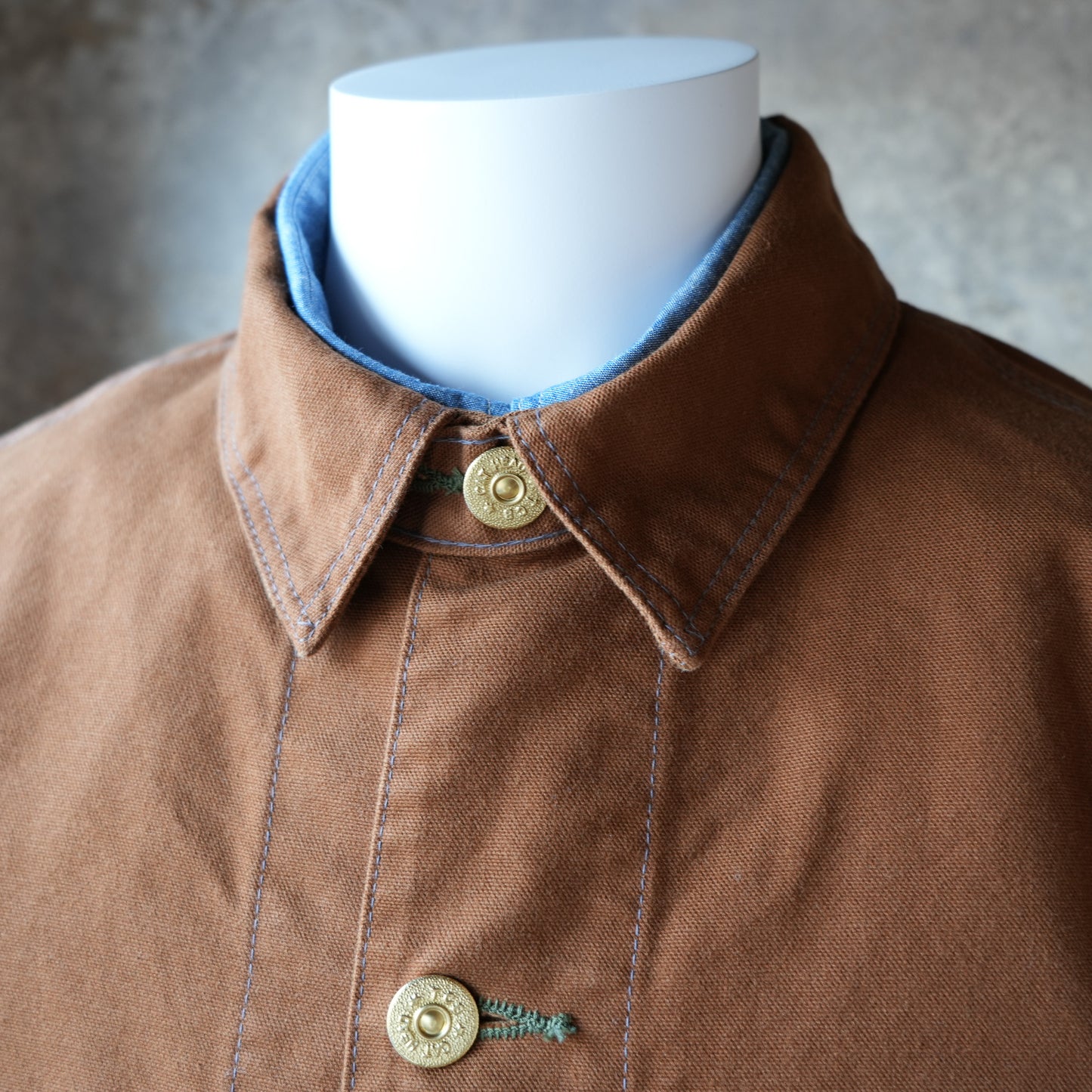 TCB_Cat Head Jacket_Brown Canvas