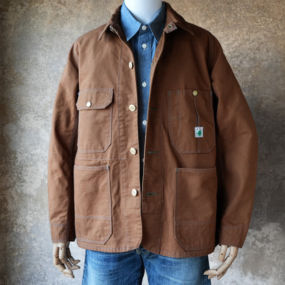 TCB_Cat Head Jacket_Brown Canvas