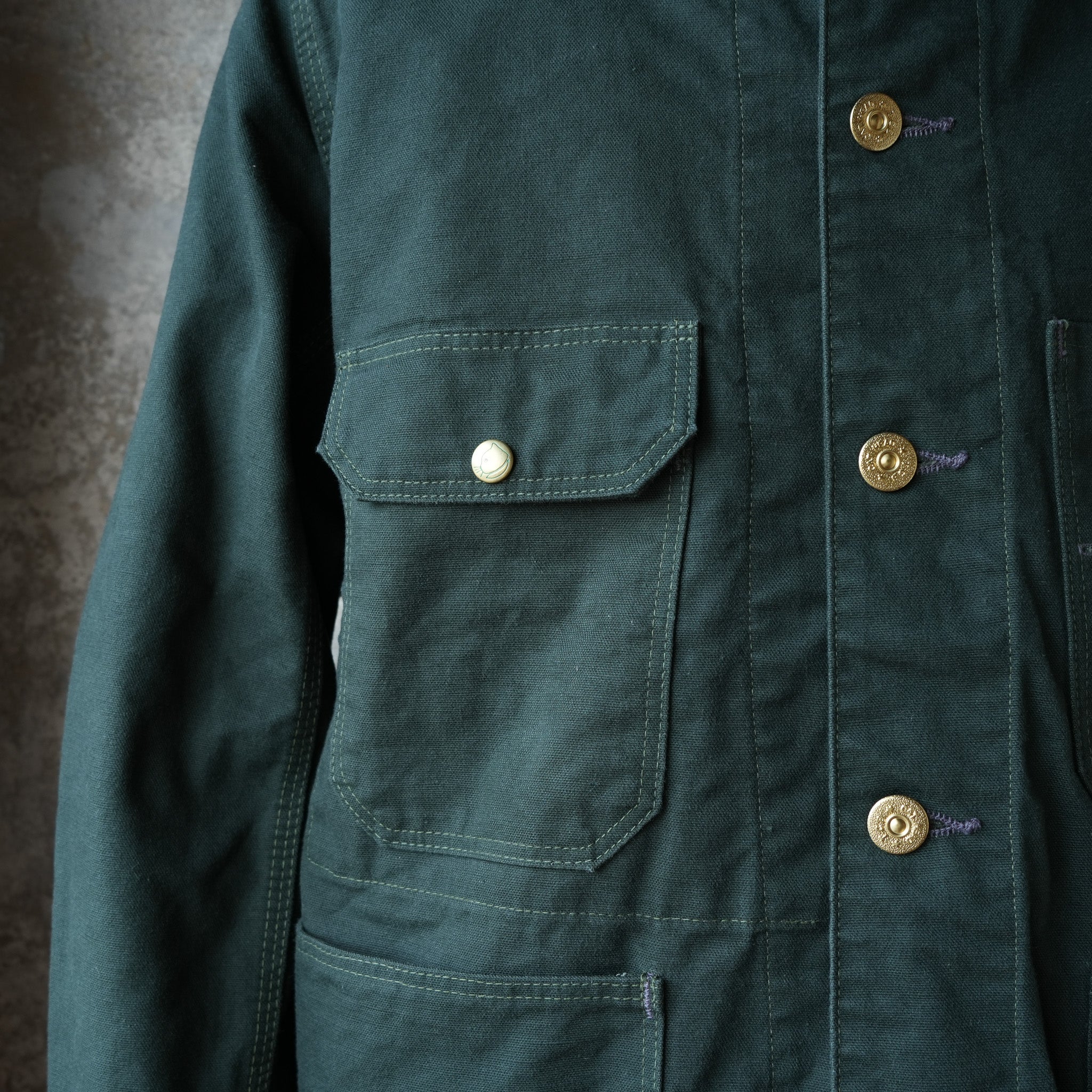 TCB Jeans_Cat Head Jacket_Green Canvas – JeansShopSpiral