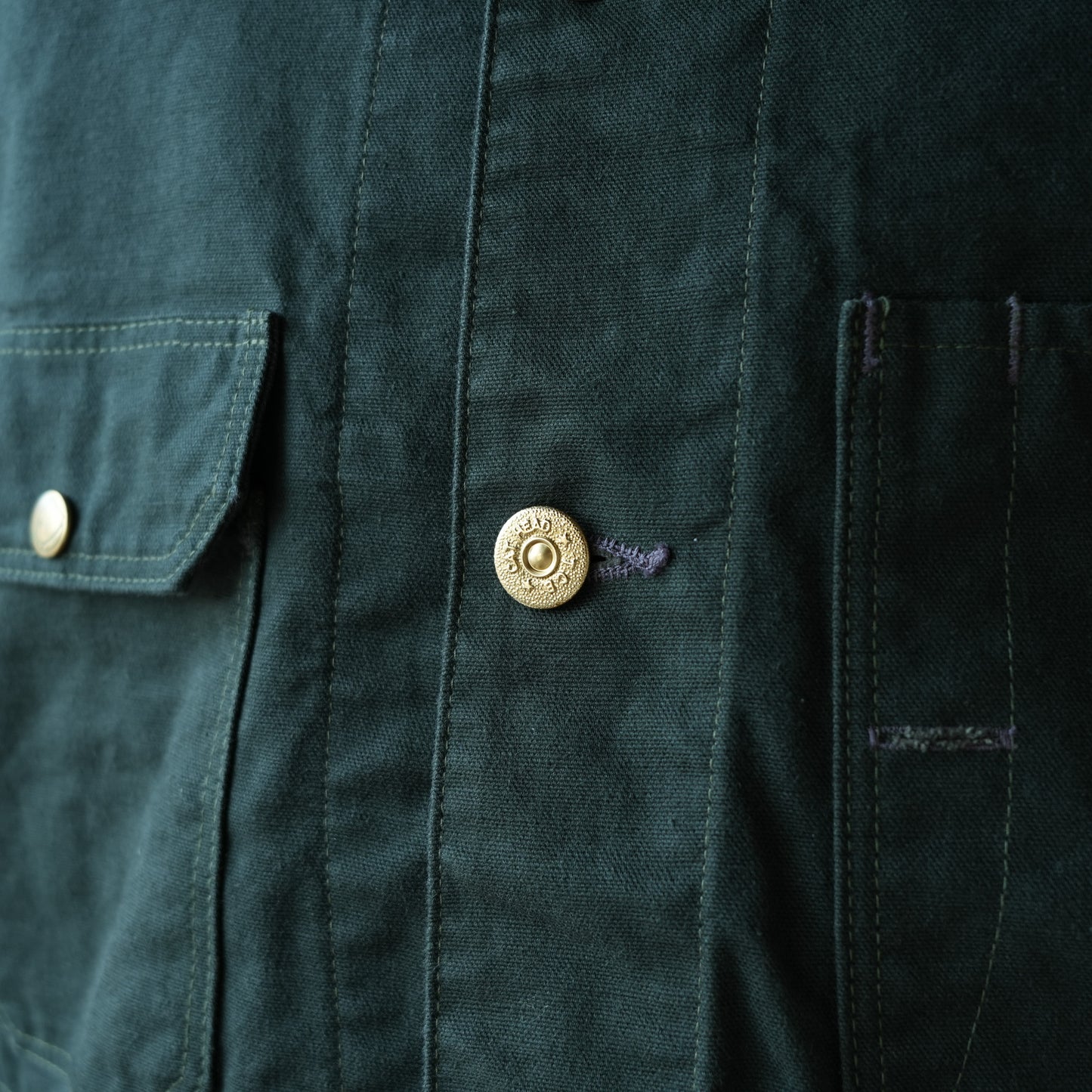 TCB_Cat Head Jacket_Green Canvas
