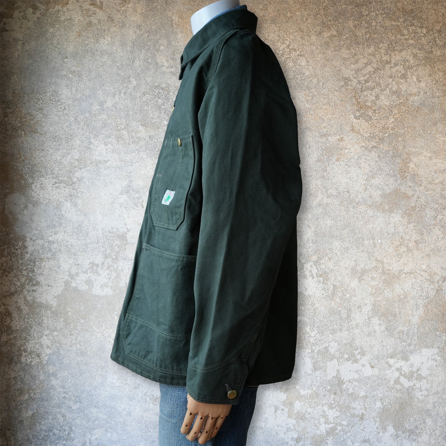 TCB_Cat Head Jacket_Green Canvas