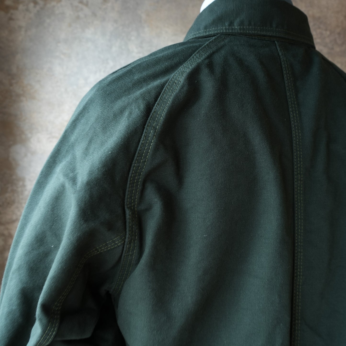 TCB_Cat Head Jacket_Green Canvas