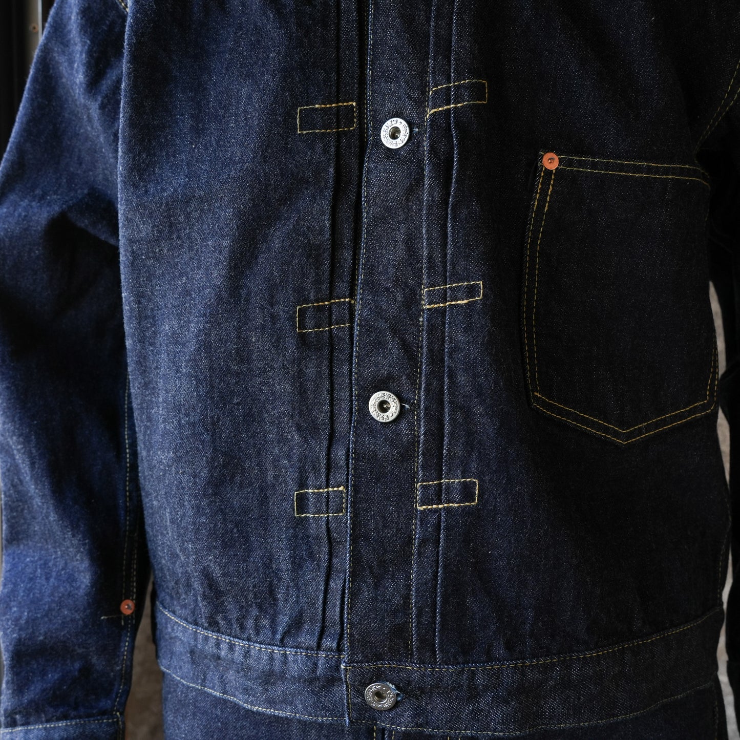 TCB Jeans_Late S40's Jacket 13.5oz_Indigo Tab