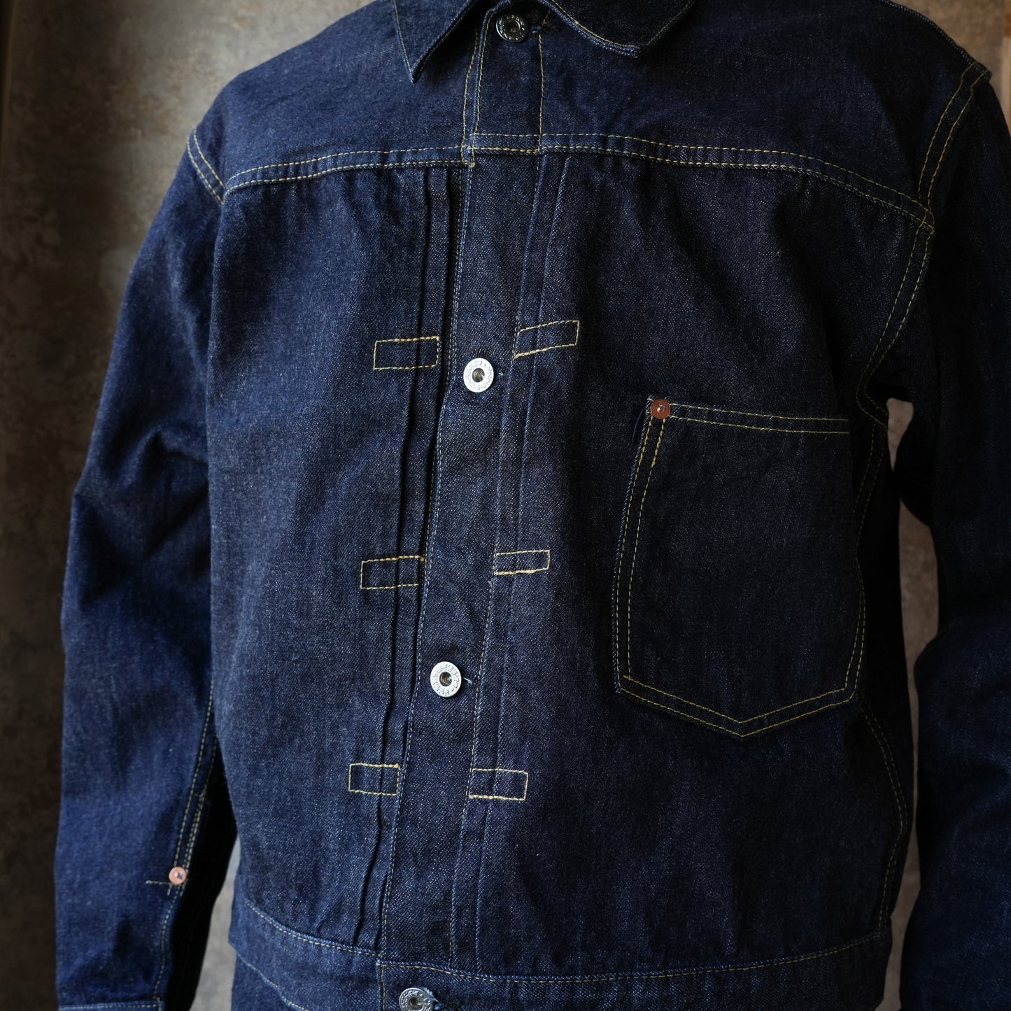 TCB Jeans_Late S40's Jacket 13.5oz_Indigo Tab