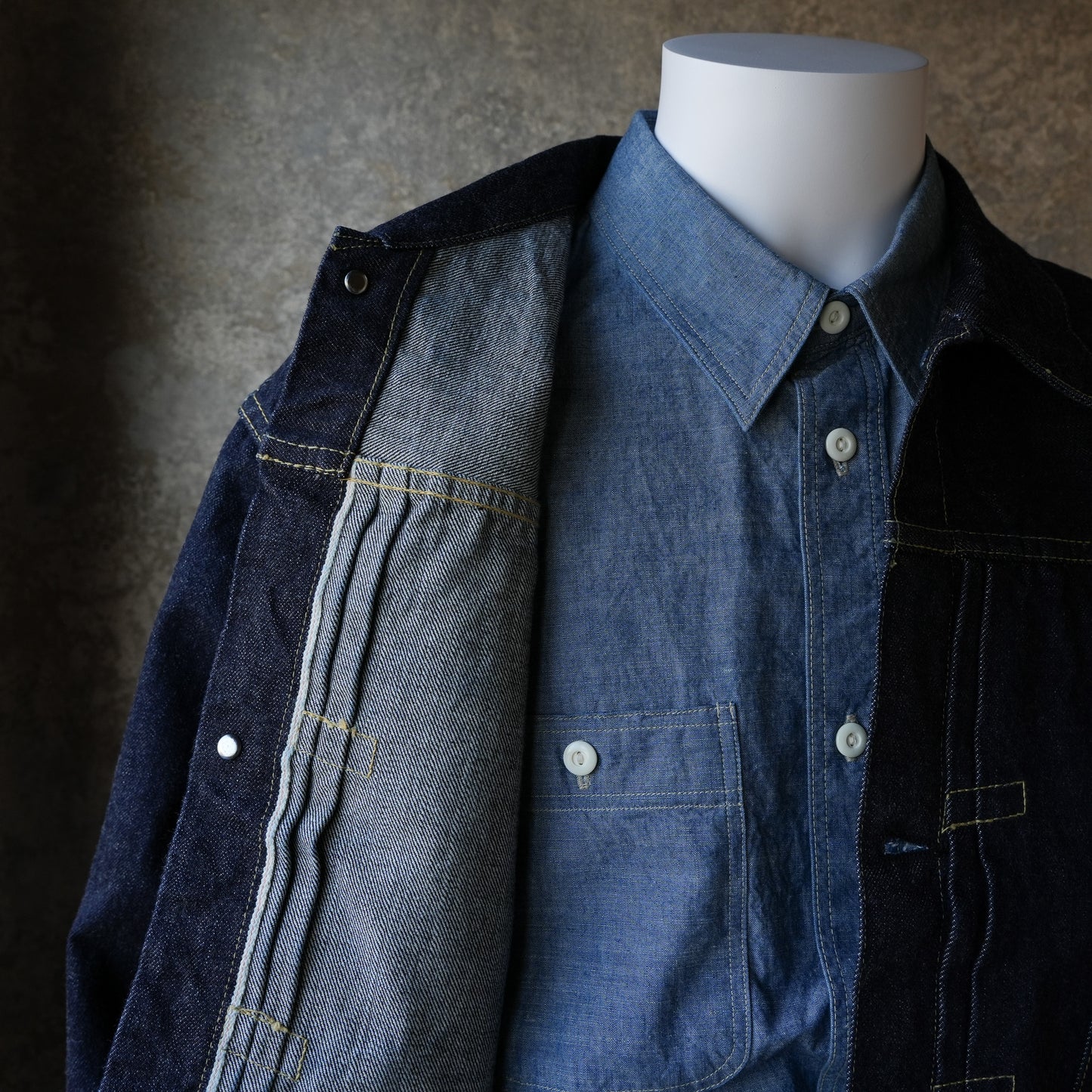 TCB Jeans_Late S40's Jacket 13.5oz_Indigo Tab