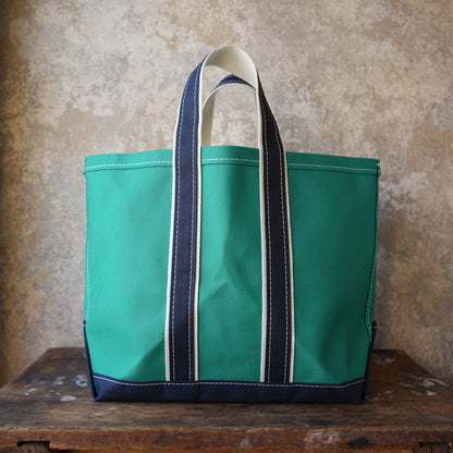 WORKERS_Deluxe Tote Bag/ Green Body x Navy Handle
