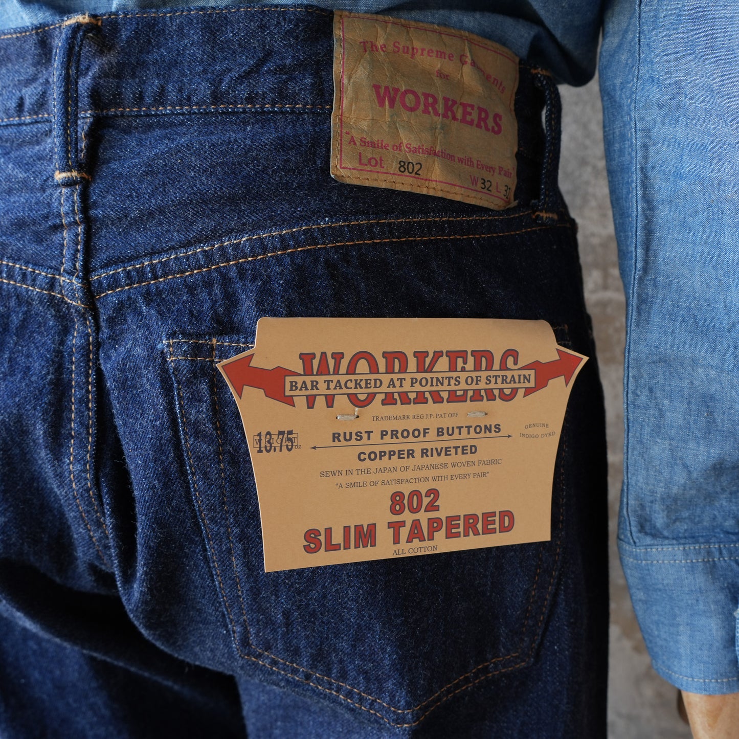 WORKERS_Lot 802 Slim Tapered Jeans