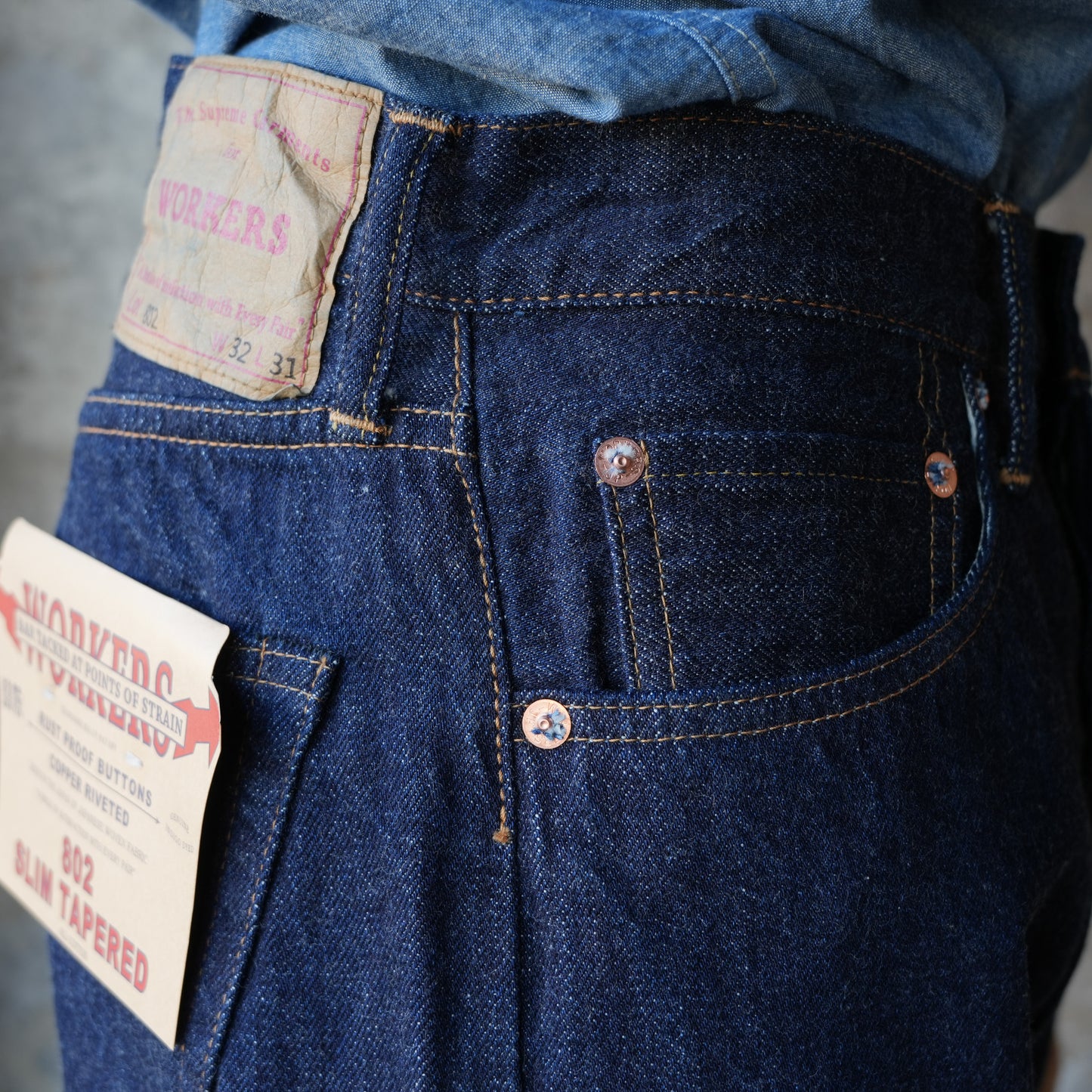 WORKERS_Lot 802 Slim Tapered Jeans
