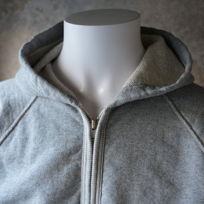 DELUXEWARE_SRZ-00_FULL-ZIP LIGHT PARKER_杢グレー