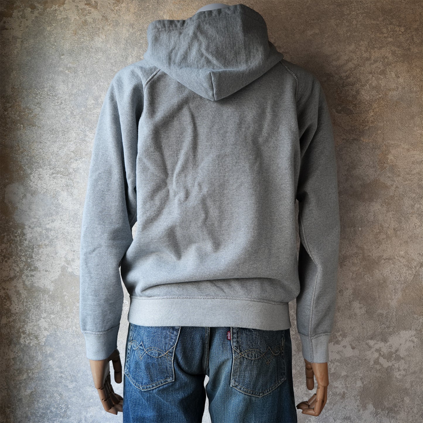 DELUXEWARE_SRZ-00_FULL-ZIP LIGHT PARKER_杢グレー