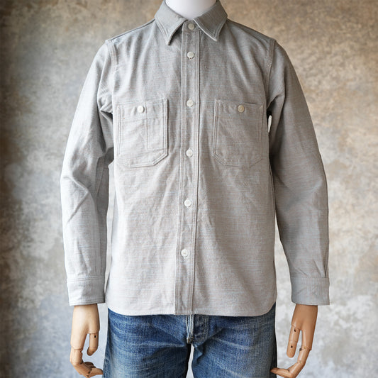 SAMURAI JEANS_SMN25-01_無地ネルシャツ_Blue