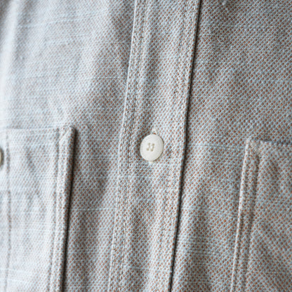 SAMURAI JEANS_SMN25-01_無地ネルシャツ_Blue