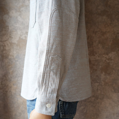 SAMURAI JEANS_SMN25-01_無地ネルシャツ_Blue