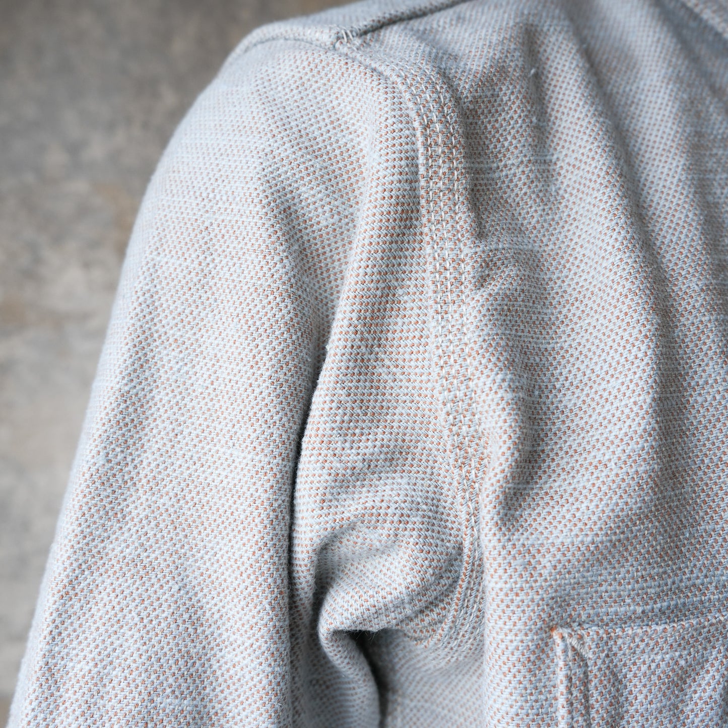 SAMURAI JEANS_SMN25-01_無地ネルシャツ_Blue