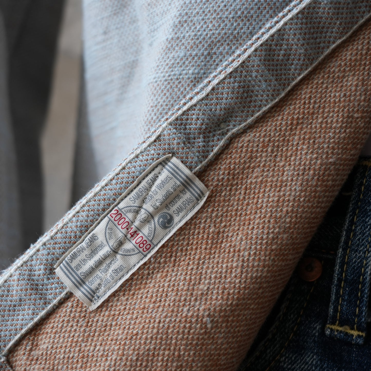 SAMURAI JEANS_SMN25-01_無地ネルシャツ_Blue