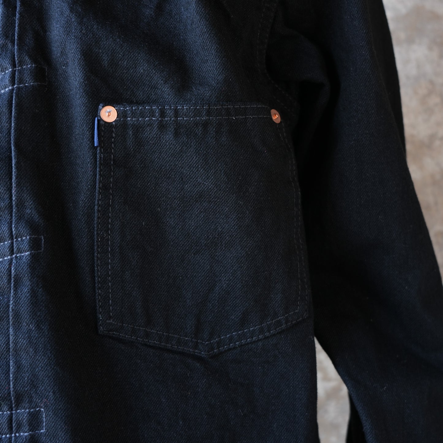 TCB jeans_Late S40's Jacket BKBK_indigo TAB