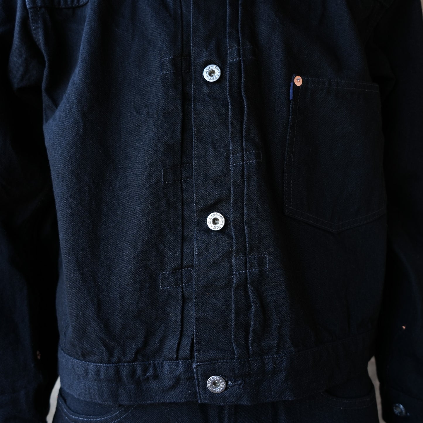 TCB jeans_Late S40's Jacket BKBK_indigo TAB