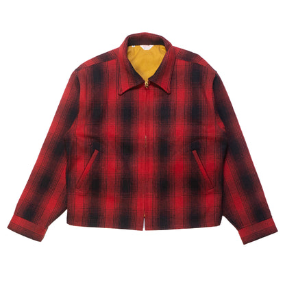 G&amp;F Co._CHECK WOOL JACKET_RED