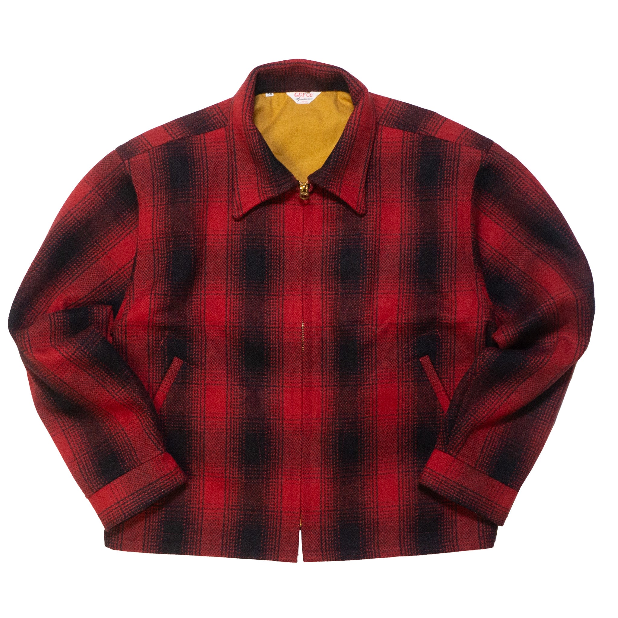 G&F Co._CHECK WOOL JACKET_RED - 36