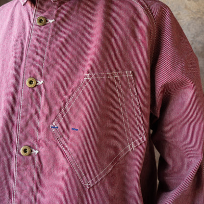 TCB Jeans_BLACK CAT JACKET Pin Check_RED