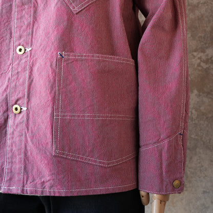 TCB Jeans_BLACK CAT JACKET Pin Check_RED