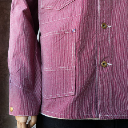 TCB Jeans_BLACK CAT JACKET Pin Check_RED