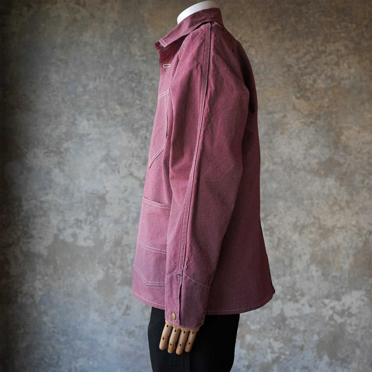 TCB Jeans_BLACK CAT JACKET Pin Check_RED