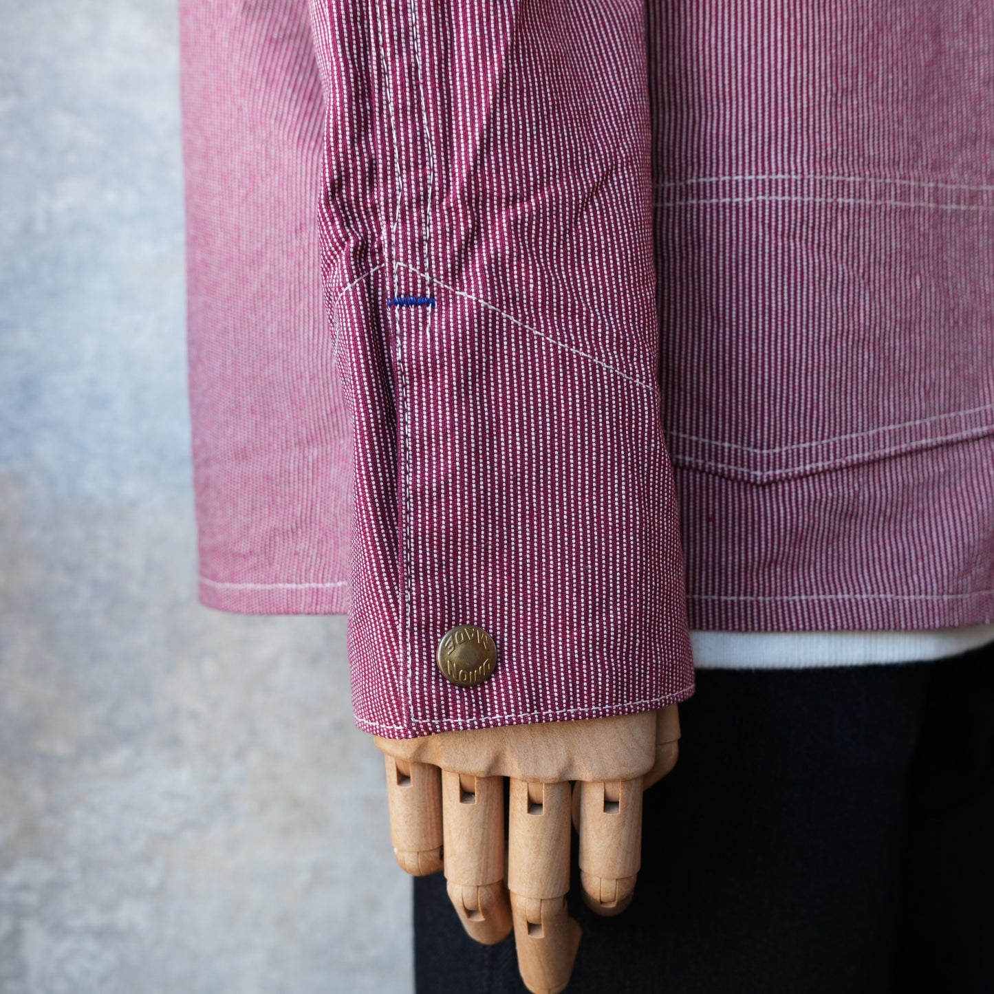 TCB Jeans_BLACK CAT JACKET Pin Check_RED