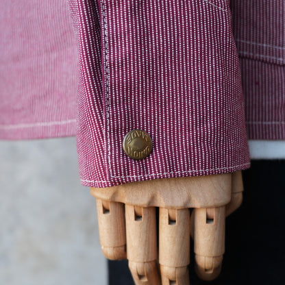 TCB Jeans_BLACK CAT JACKET Pin Check_RED