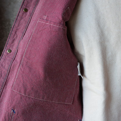 TCB Jeans_BLACK CAT JACKET Pin Check_RED