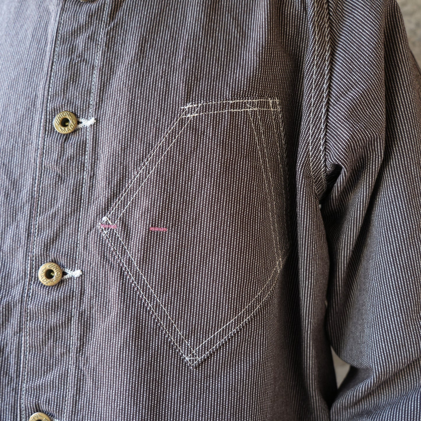 TCB Jeans_BLACK CAT JACKET Pin Check_BROWN