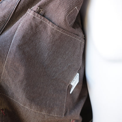 TCB Jeans_BLACK CAT JACKET Pin Check_BROWN