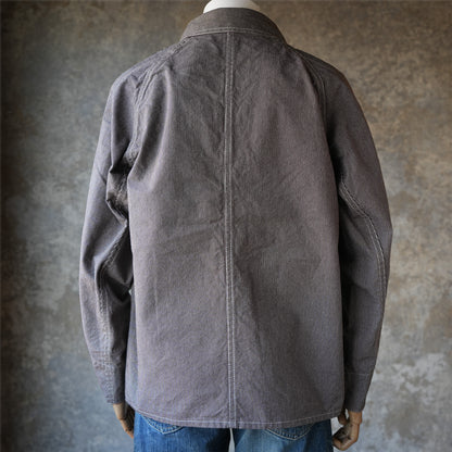 TCB Jeans_BLACK CAT JACKET Pin Check_BROWN