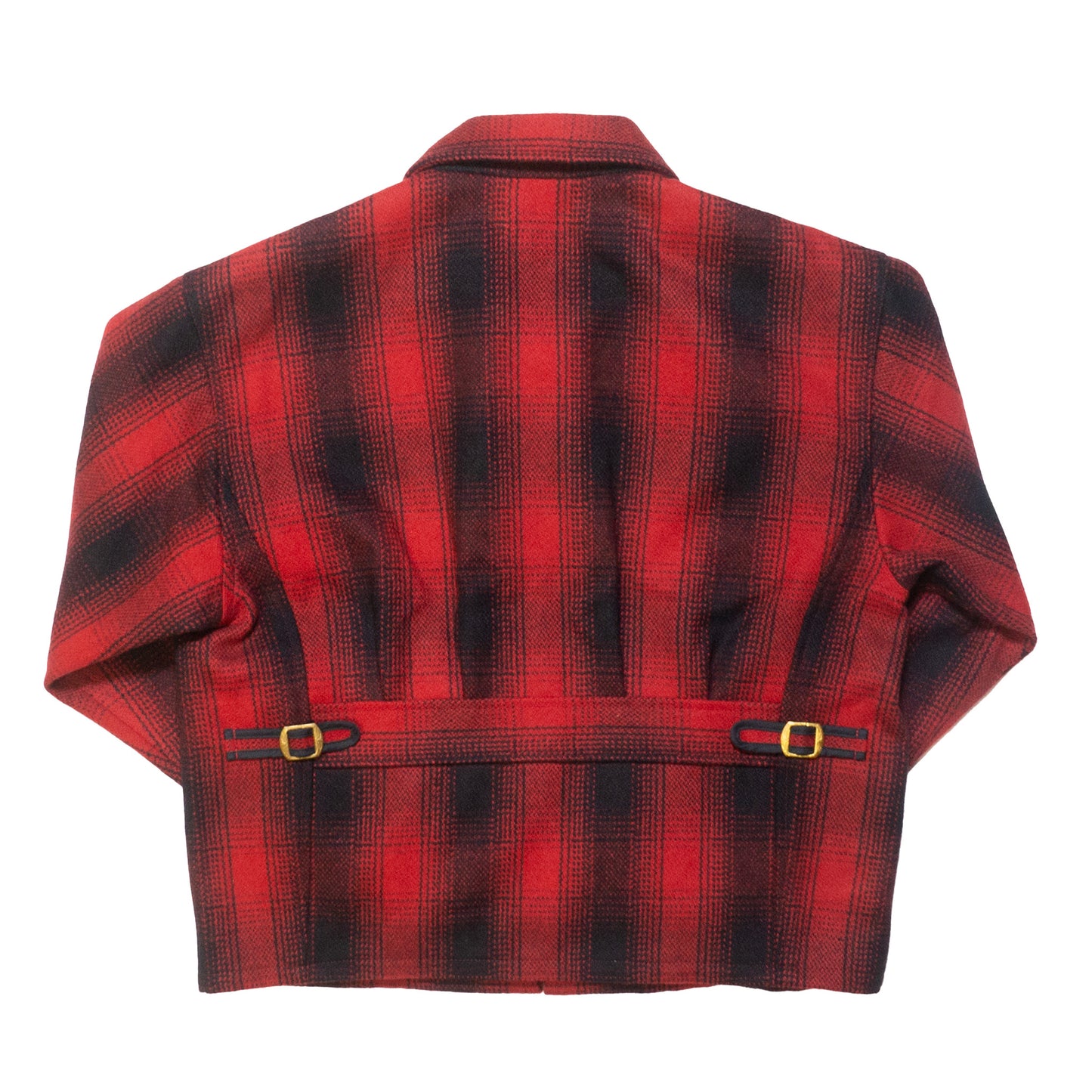 G&amp;F Co._CHECK WOOL JACKET_RED