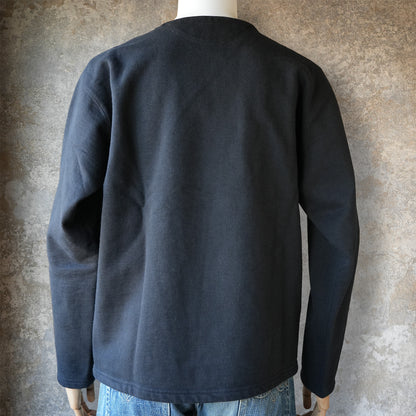 PREQUEL_C1011 Henley Sweatshirt (Black) ヘンリースウェットシャツ (ブラック)