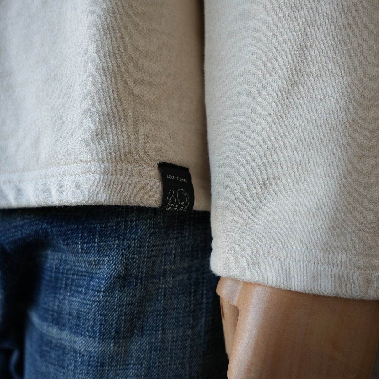 PREQUEL_C1011 Henley Sweatshirt (Natural) ヘンリースウェットシャツ (ナチュラル)