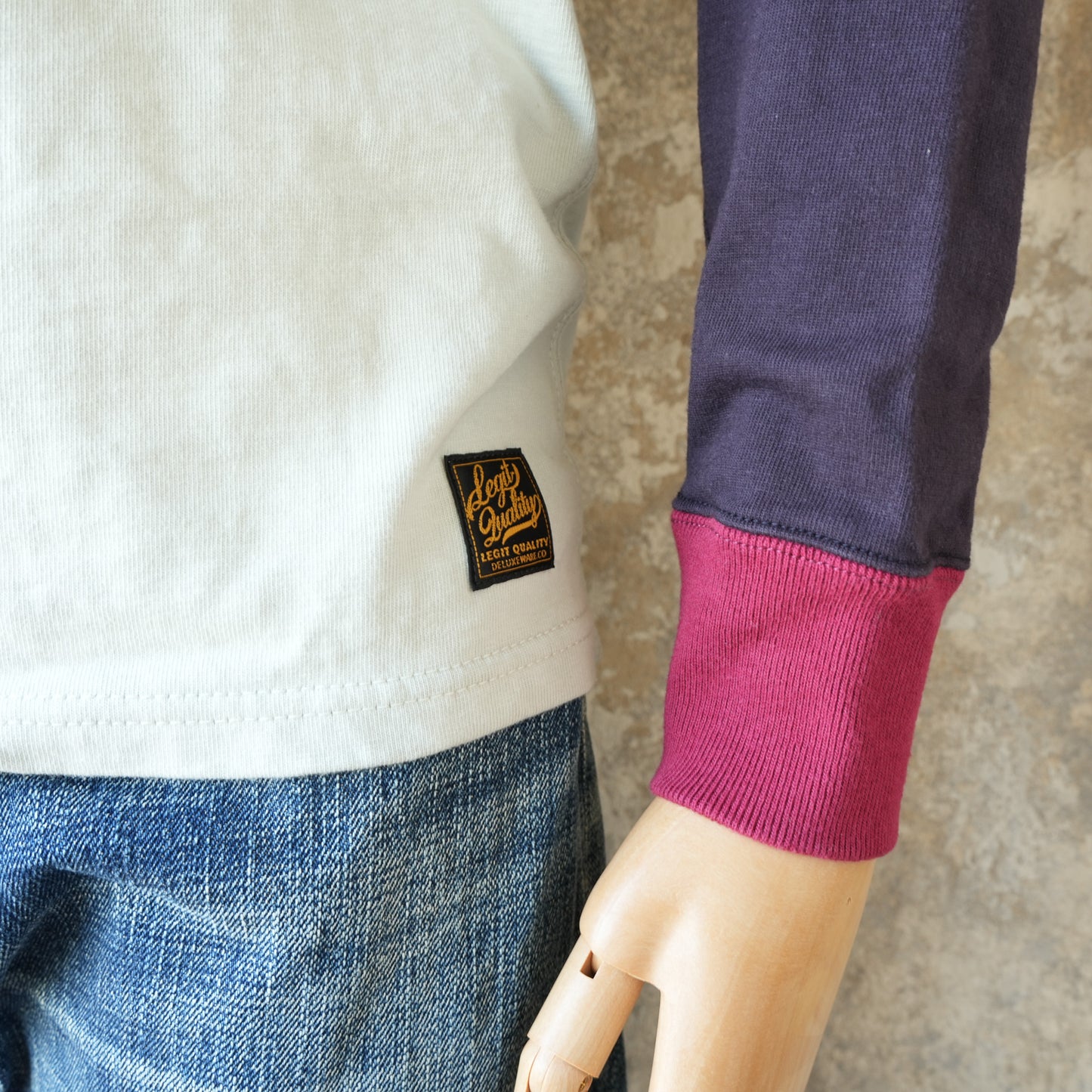 DELUXEWARE_DXTL-261_3C LONG SLEEVE_GREEN.WASH