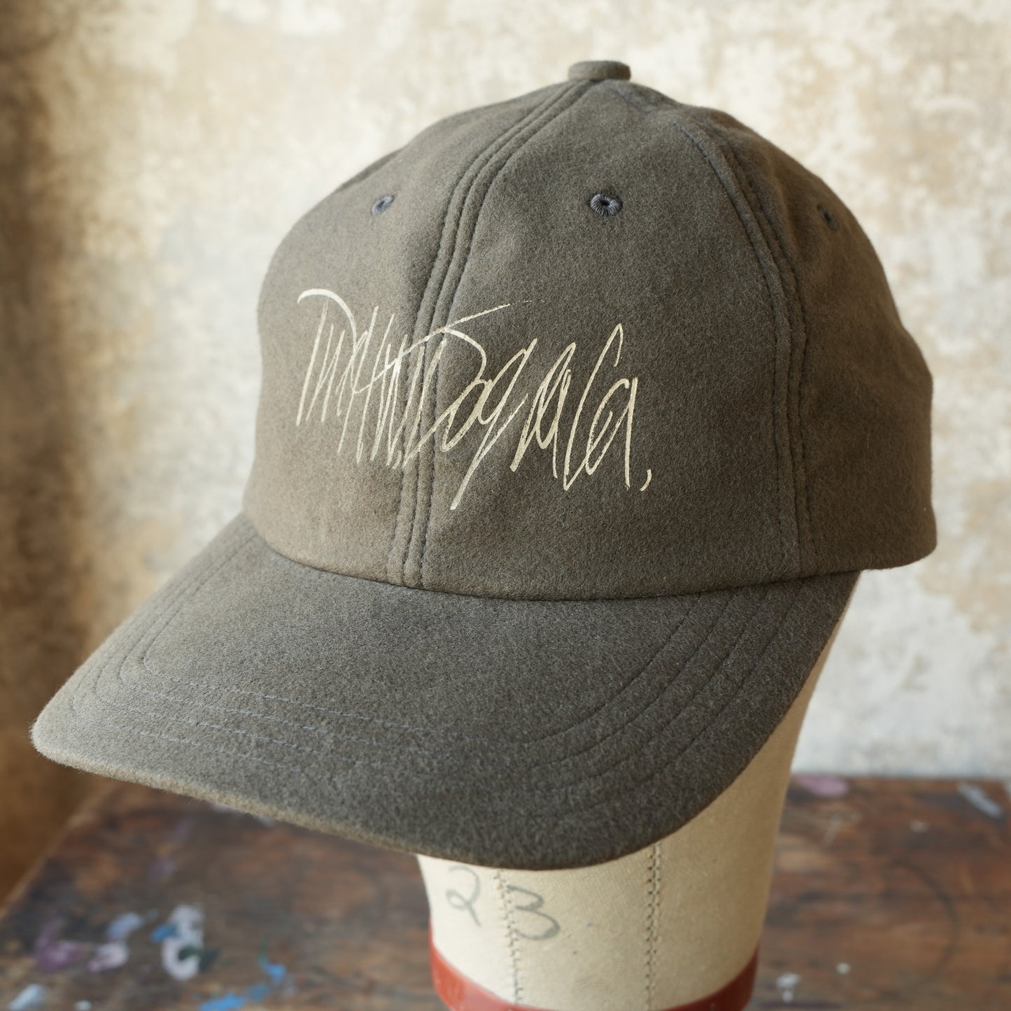 THE H.W.DOG&CO_D-01083_SIGN LOGO LOW CAP_Olive