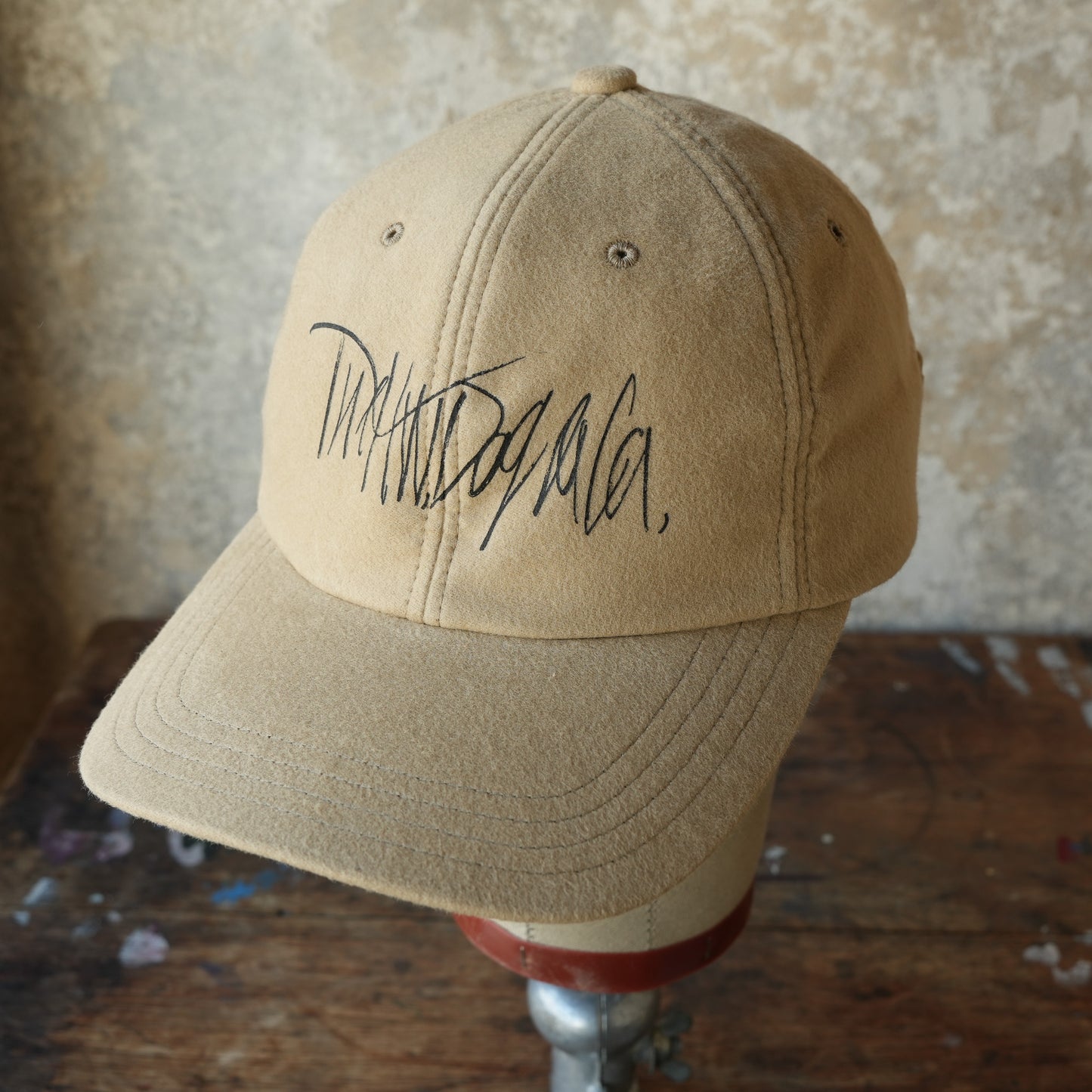 THE H.W.DOG&CO_D-01083_SIGN LOGO LOW CAP_Beige