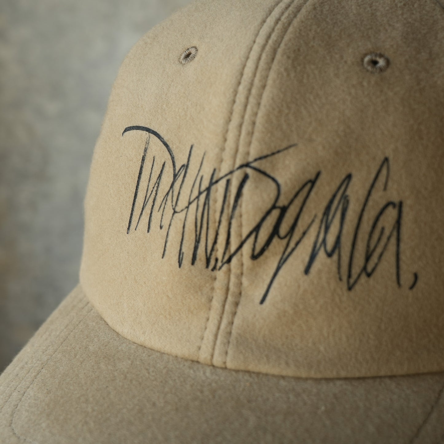 THE H.W.DOG&CO_D-01083_SIGN LOGO LOW CAP_Beige
