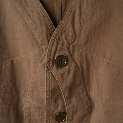 TCB Jeans_Huntsman Vest_Neppy Brown Herringbone