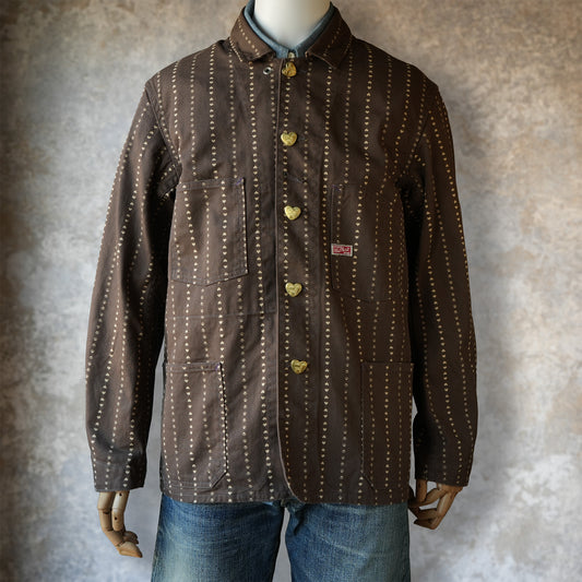 TCB Jeans_Cathartt Chore Coat_Brown Paw Stripe